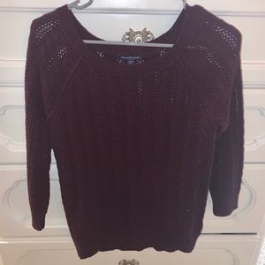 AMERICAN EAGLE MAROON SWEATER